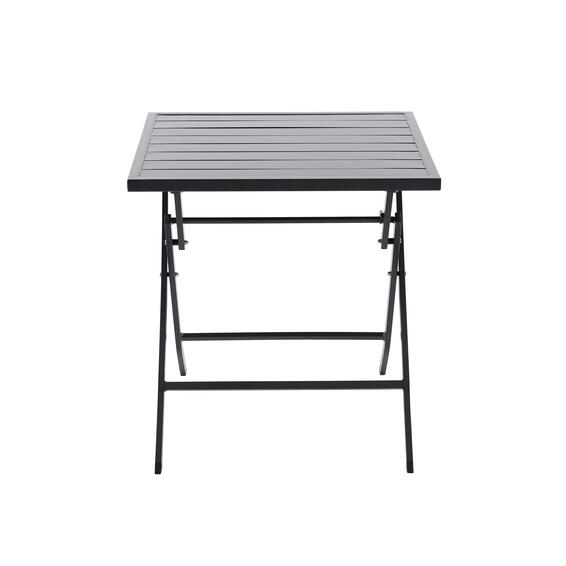 Naterial Xara II Origami Aluminium Patio Table Dark Grey 71cm x 71cm
