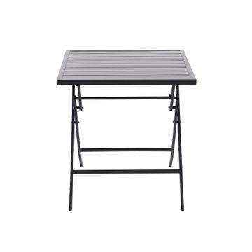 Naterial Xara II Origami Aluminium Patio Table Dark Grey 71cm x 71cm