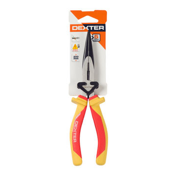 Insulated long nose plier DEXTER 200mm