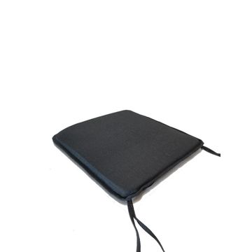 Naterial paris soft padded seat outdoor cushion dark grey l40cmxw40cm