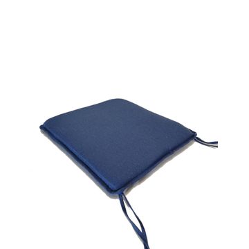 Naterial Soft Padded Seat Outdoor Cushion Blue Denim L40cmxW40cm