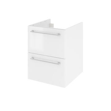 Single basin cabinet pack 2 drawers SENSEA Remix white 45x58x48cm