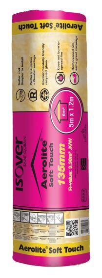 Soft Touch Aerolite Glasswool Ceiling Insulation 135mm (Covers 6m2) 