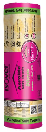 Glasswool Ceiling Insulation 50mm 12m2 Soft Touch Aerolite