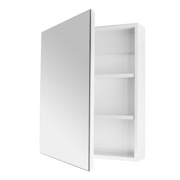 Bathroom mirror cabinet one door white 61x51x12cm