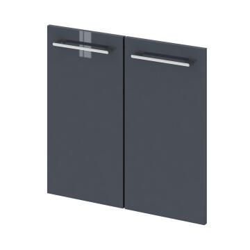 Wall hung cabinet 2 doors SENSEA Remix grey 30x59x1,8cm