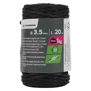 Thread paper TH27 black diameter 35mm length 20m Standers