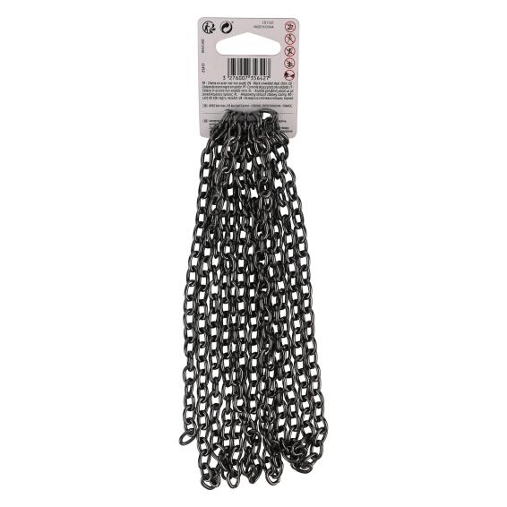 CH52 STEEL CHAIN NON WELDED 5KG D2MM L 25M BLACK