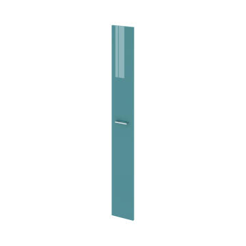 Wall hung cabinet door column SENSEA Remix laguna green 45x173x1,8cm
