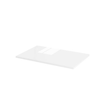 Wall hung carbinet work top SENSEA Remix white 76x83,2x1,8cm