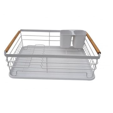  Fine Living Kitchen Masimo Dish Drying Rack Matte White