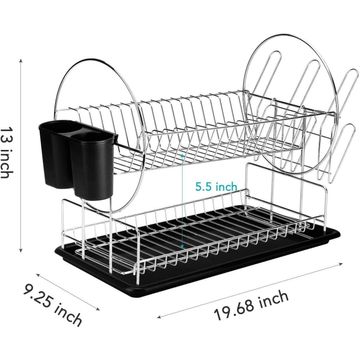  Fine Living Kitchen Curve Dish Drying Rack