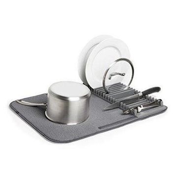 Umbra Kitchen Udry Drying Mat Mini Charcoal