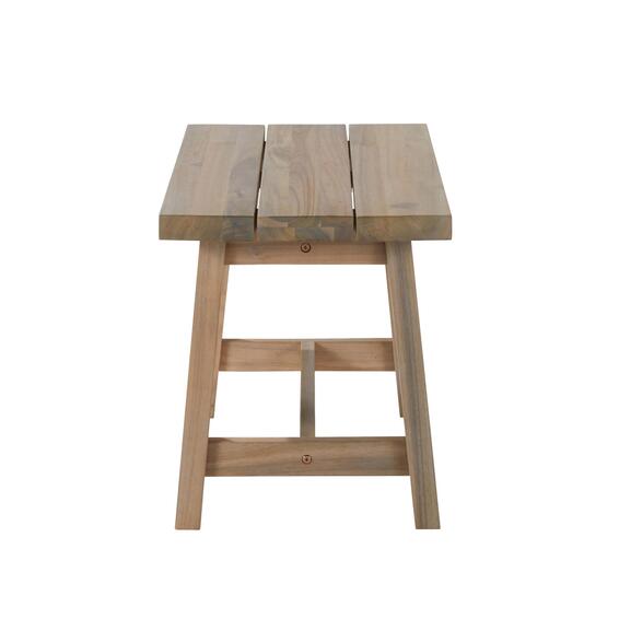 Naterial Farm Acacia Patio Stool L60xW38xH45cm (Excludes Table)