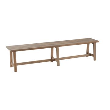 Naterial Farm Acacia Patio Bench L200cmxW38cmxH45cm (Excludes Table)