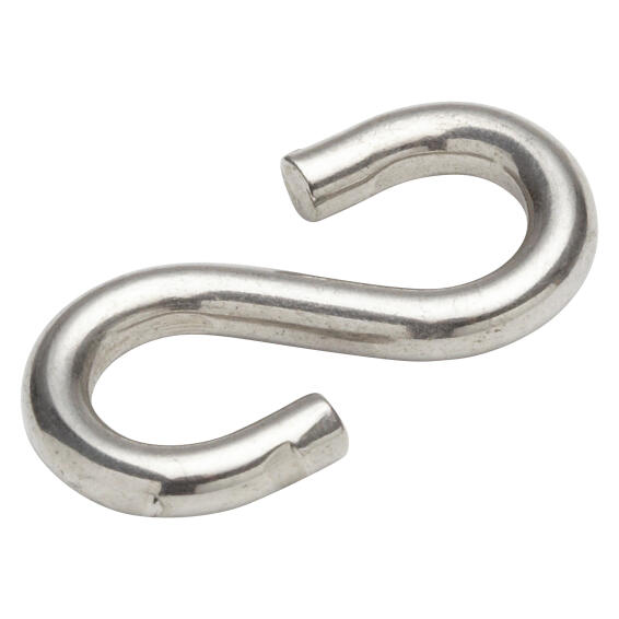 S-hook open silver 30x25mm standers