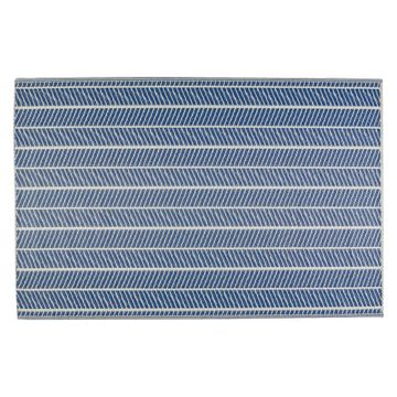 NATERIAL ENOS STRIPS RUG 120X180 BLUE