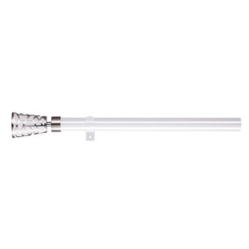 Inspire curtain rod kit extendable  dia 28mm grey 120cm-210cm