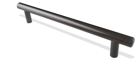 Pull handle mild steel FIT 12mm x 128mm black