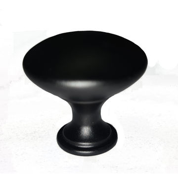Knob pearl drop FIT matt  black 