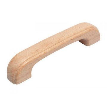 Pull handle ridge FIT 96mm oak raw