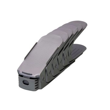 Shoe Organizer Grey Set Of 6 W10xD25x8cm