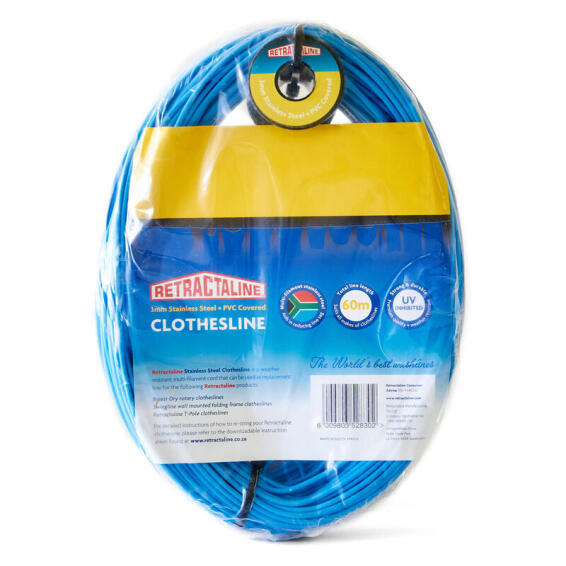 Replacement line retractaline 60m x 3mm pvc ss