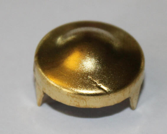Nut covers brass plated 16mm 8pc standers