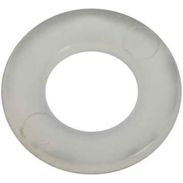 Plastic washer white D5mm 12pc standers