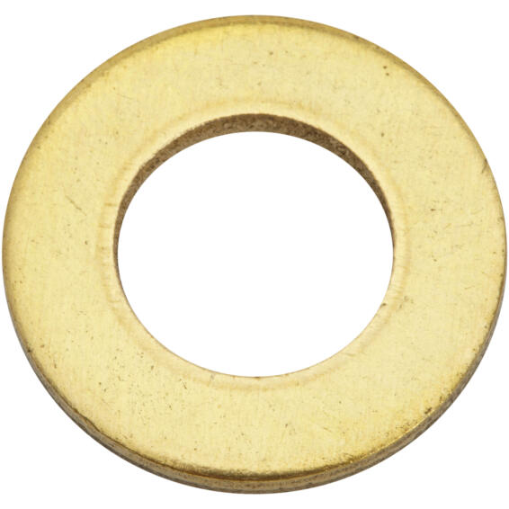 Flat washer brass plated D10mm 4pc standers