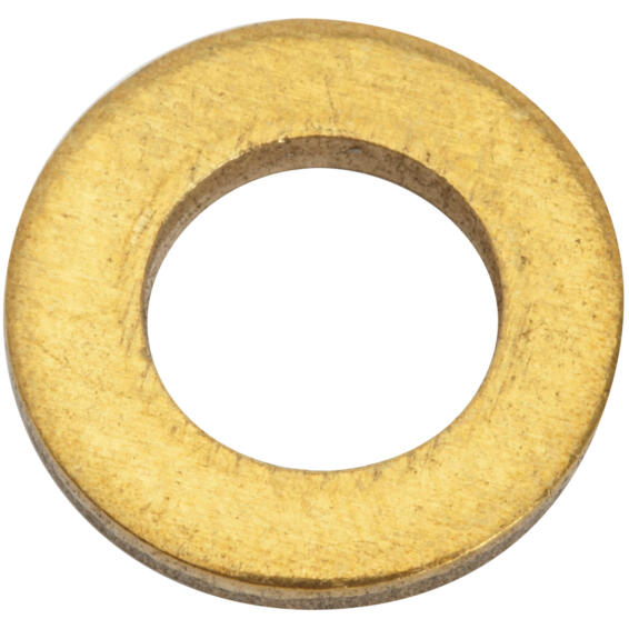 Flat washer brass plated D4mm 20pc standers