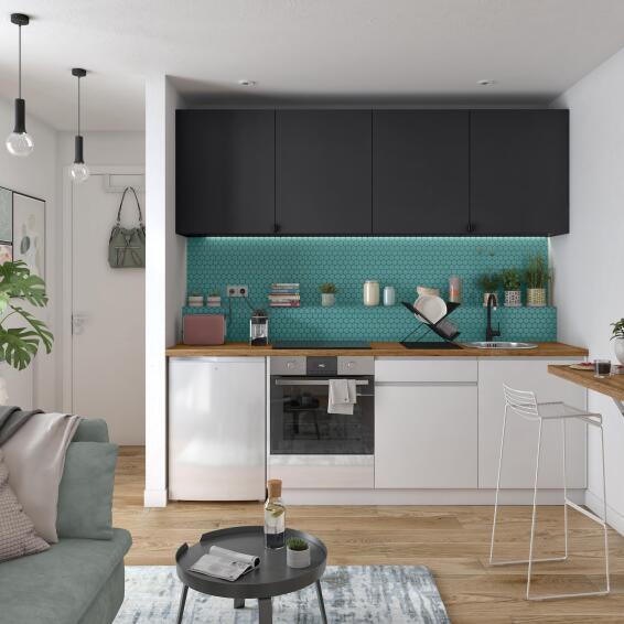 Delinia Kitchen Side Panel Tokyo White Mat L63 X H240Cm New