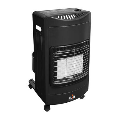Alva 3 Panel Gas Heater Black 4.2kw