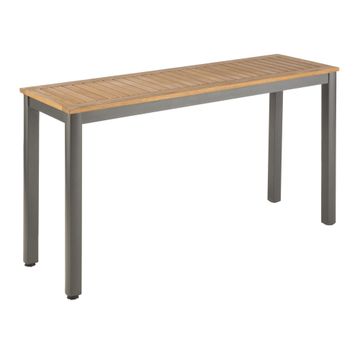 Naterial Oris Fix Aluminium & Eucalyptus Patio Table L137cmxW43cmxH74cm