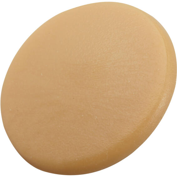 Plastic screw caps for pozidriv3 beige 6.0mm 30pc standers
