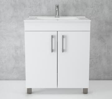 Cabinet & Basin F/Standing Sil White 600