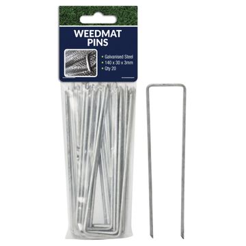 WEED MAT PINS 14 cm X 3 cm 20 PK
