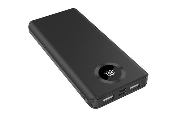 POWER BANK 12000 MAH LCD BLACK