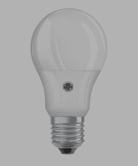 led light bulb 6.5w E27 warm white day/night sensor