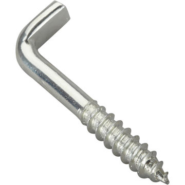 Cup hooks square zinc plated steel 5.0x50mm 8pc standers