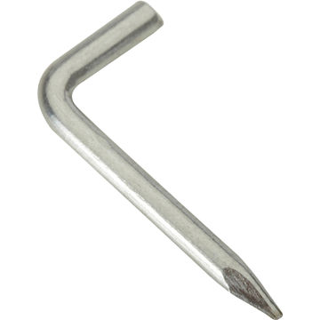 Square hook pin zinc plated 2.5x25mm 25pc standers