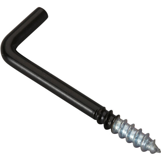 Cup hooks square black powder coated 4.0x50mm 4pc standers
