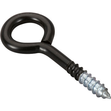 Eye screws black powder coated 5.0x40mm 4pc standers