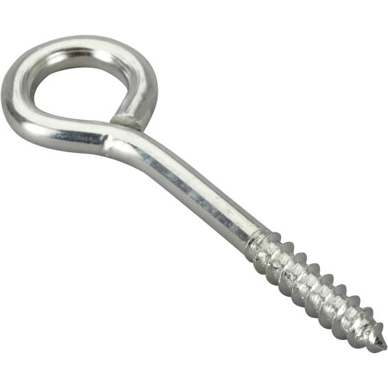Eye screw zinc plated steel 6.0x60mm standers