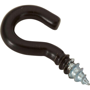 Cup hooks black powder coated 3.0x16mm 15pc standers