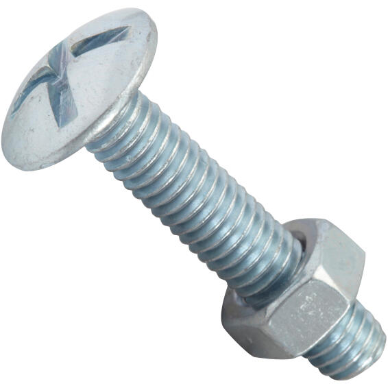 Roofing bolt and nut 6.0x30mm 8pc standers