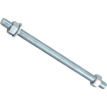 Threaded rods with nuts and washers zinc plated 12x200mm 2pc standers
