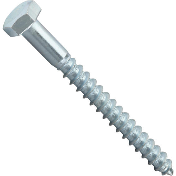 Wood screws hex head zinc plated 7x70mm 2pc standers