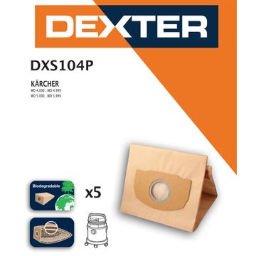 VACUUM CLEANER DUSTBAGS DEXTER FOR K WD4000 5000 5PC