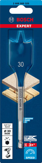 Hexagon Self Cut Speed spade bit 30 x 152 mm